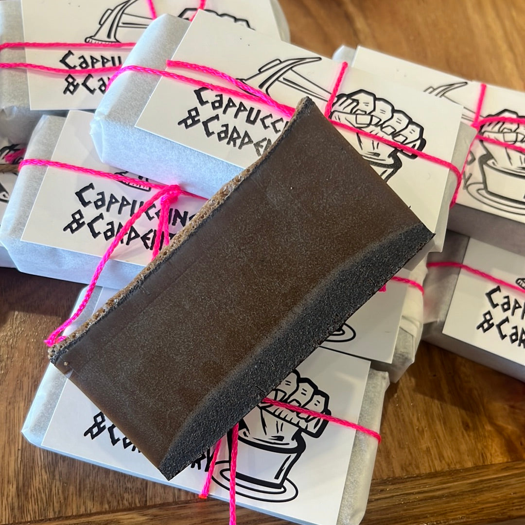 Coffee infused goats milk soap